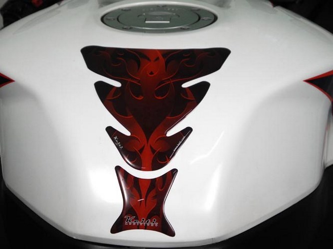 Protège réservoir Keiti® Flamme Rouge KT8040R &10024