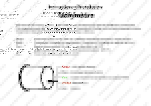 Instructions d'installation